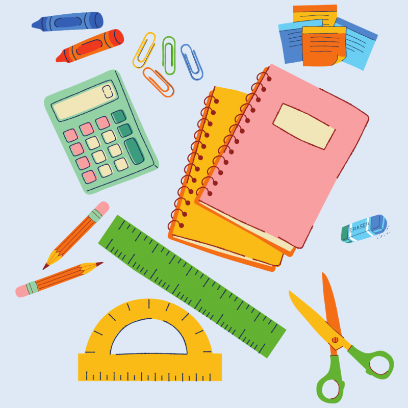 Student met huiswerk